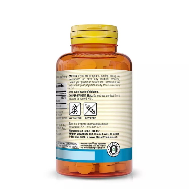 Mason Natural Zinc Gluconate 100 mg, 100 Tablets - Immune