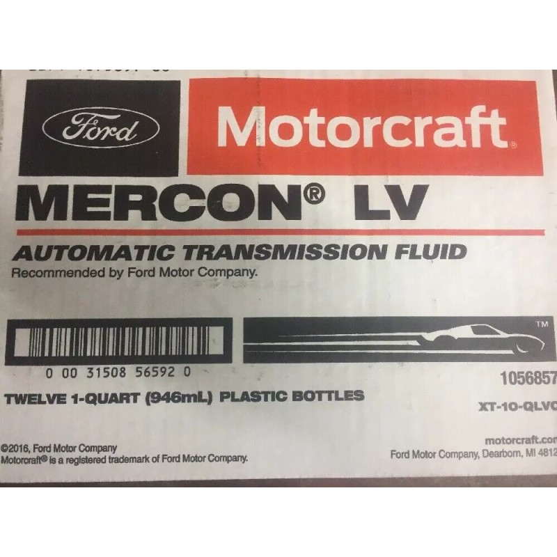 Motorcraft Mercon LV Automatic Transmission Fluid 7 Quarts Pack Ford