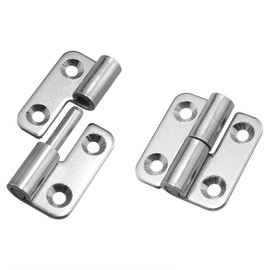ITROLLE Lift-Off Hinge 2PCS 1.5Inch Right Handedness Mini 304 Stainless Steel Lift Off Hinges with Screws Detachable Slip Joint Small Flag Hinges Rising Butt Door Hinges