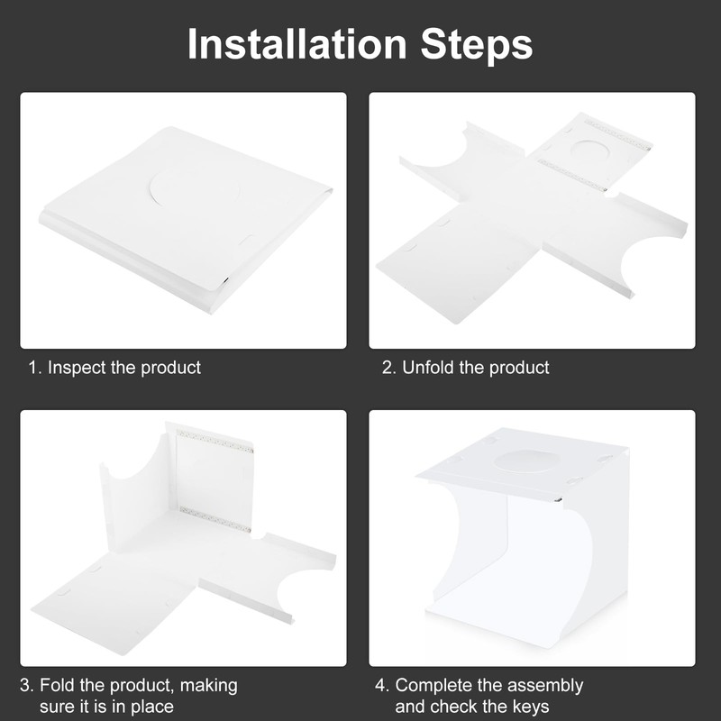 9.06inch Folding Mini Photo Light Box Studio Shooting Tent with