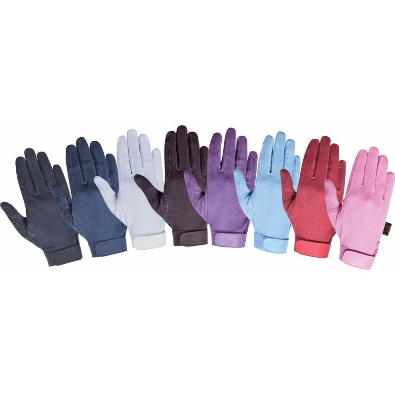 AK Cotton Grip Horse Riding Gloves AKRS-8485 (S, White)