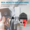 NuIth Speaker Wire Cable to Audio Male RCA Connector Adapter