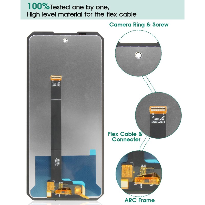 for Oukitel WP19 6.78" Screen Replacement for Oukitel WP17 LCD