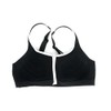 Victoria's Secret VSX Knockout Front Close Sports Bra Black White