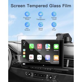 YAJOJO Screen Protector for HAUXIY Q9S Wireless Carplay Screen,9 inch Soft PET Film for HAUXIY Portable Apple Carplay & Android Auto Car Stereo, Anti-Scratch, Anti-Fingerprint, HD Clear Film