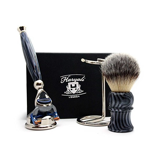 Haryali London 4 Pc Mens Shaving Kit 5 Edge Razor