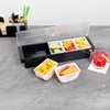 Restaurantware Bar Lux 1.2 Pint White Plastic Condiment Caddy Insert