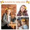 BOXOB 2pcs Cute Yellow Pencil Hair Bows Clips, Back to