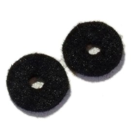 2x guitar strap pin felts/washers in black
