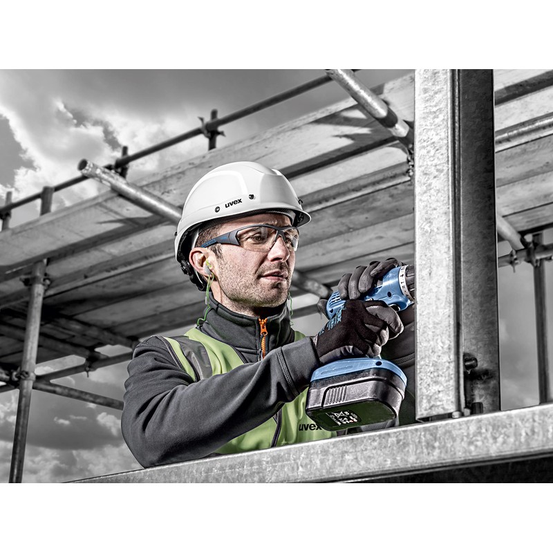 Uvex uvex9194175 i-works safety glasses, blue / clear