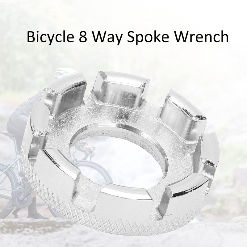 Llave de Radios de Bicicleta, Llave de 8 Vías con