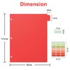 6 Pcs Binder Dividers with Write on Tabs for 3