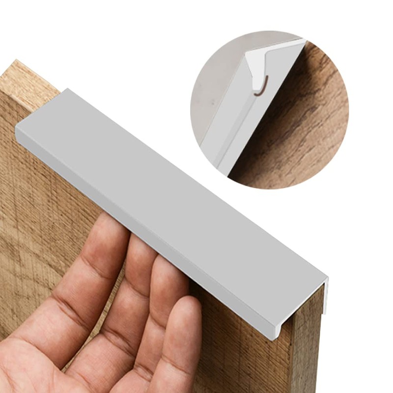 Pamtns Cabinet Handles, Concealed Pack of 12, Hidden Cabinet Handles,
