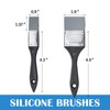 Falling in Art Silicone Paint Brush Set, Lined Edged Flexible