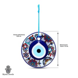 MYSTIC JEWELS Gold Eye of Sun and Moon Home Wall Decor (Model 4)