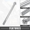A ABSOPRO Front Rear Axle Bushing Screw Bolt M12 150mm