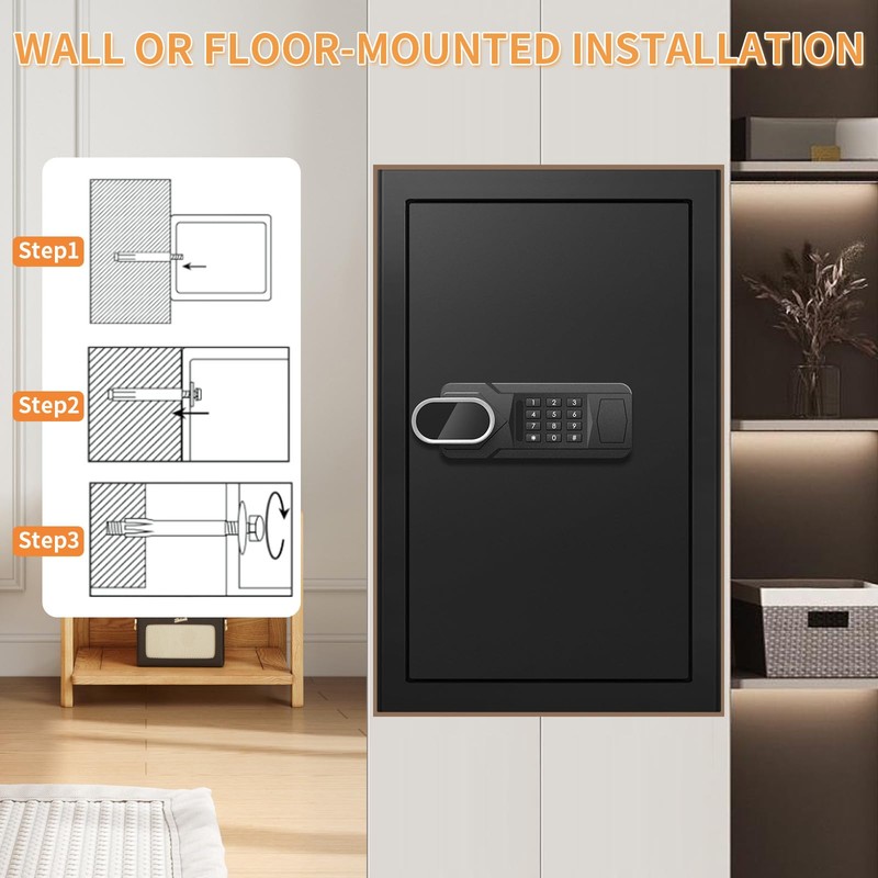3.2 Cubic Feet Large Safes for Home Use Fire and