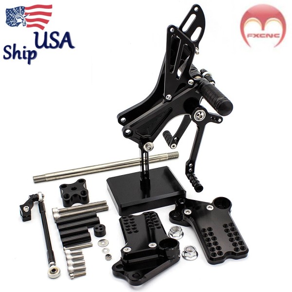 FXCNC For RC250 RC390 All Years CNC Rearsets Footpegs Rear