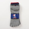 Champion CMSCX301 Socks (3 Pairs) Antibacterial Deodorization Non-Pile, 5 Toe