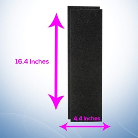 CAPTAIN'S COMPASS Carbon Activated Replacement Prefilter (6-Pack) for Fellowes AeraMax 100 Air Purifier 9324001