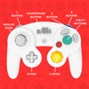 Old Skool Controller Compatible with GameCube/Wii - white