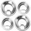 LEONTOOL 4 Pack Chrome Drip Pans Kits Electric Stove Drip