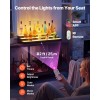 "Acrylic LED Lighted Wine Rack 3-Tier 40-inch Home Bar Shelf
