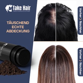 Take Hair Scattered Hair for Women, Holds in Rain and Wind, 7 g Pouring Hair for Hair Thickening, Hair Fibres, Hair Powder, Scattered Hair Women for Hair Loss, Hair Powder (Scattered Hair Red)