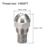 uxcell Mist Nozzle - 1/4BSPT 1.5mm Orifice Dia 304 Stainless