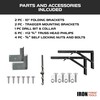 Iron Forge Tools Wood Folding Grill Shelf, 37 x 12
