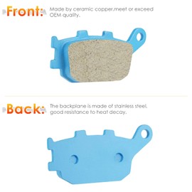 Front & Rear Ceramic Brake Pads Set for Honda VT 1100 C2/VT 1300 CR CS CT/VTX 1300 C R T 1995 1996 1997 1998 1999-2005 2006 2007 2008 2009 2010 2011-2015, 2 sets Front and Rear Brake Pads