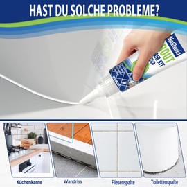 Tile Joint Repair Tube Filler Repairs and Renews, Tile Grout, Quick Drying Repair Kit with Scraper