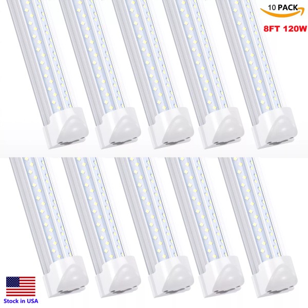 Jomitop 8FT Linkable LED Shop Light Fixture T8 LED Tube