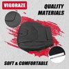 Vigoraze Front Driver Side Replacement Leather Bottom Seat Cover Black