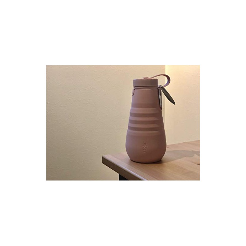 Stojo 20oz/592ml Water Bottle (carnation)