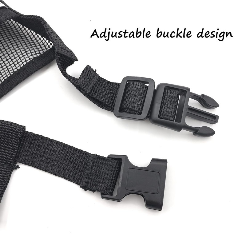 2Pcs Dog Muzzle for Small Dog Breathable Mesh with Adjustable