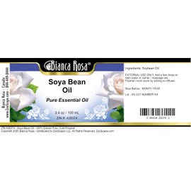SOYA Bean Oil - 100% Pure, Cold Pressed (3.40 fl oz, ZIN: 428374) - 2 Pack