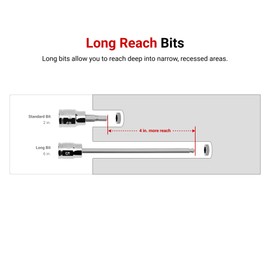 TEKTON 3/8 Inch Drive x 4.5 mm Long Ball End Hex Bit Socket | SHB13803