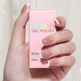 AILLSA Nude Gel Nail Polish Warm Lips Jelly Gel Polish Neutral Sheer Translucent Light Gel Polish Long Lasting Nude Pink Color Soak Off U V Gel for French Manicure Nail Art at Home 0.51 Oz