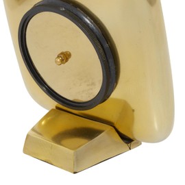 Deco 79 Aluminum Metal Decorative Clock Mantel Clock, set of 2 Tabletop Clock 6" x 3" x 6", Multi Colored