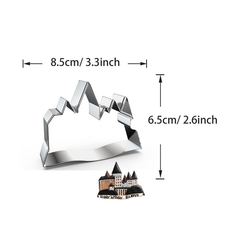 WJSYSHOP Magic Castle House Shape Cookie Cutter