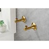 Wall Mount Brass Bathroom Towel Rack Set 6 Piece Modern