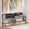 DIMJ Boot Rack 3-Tier - Black Metal Boot Storage Rack