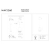 Maytoni Modern Polar Pendant Light, 1 x GX53 Excl. Black,