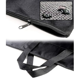 INHEMI Art Portfolio Case A2 Art Portfolio Carrying Bag Canvas Painting Drawing Board Storage Bag Waterproof Art Carry Tote Bag-25,8 x 21,1in,Black