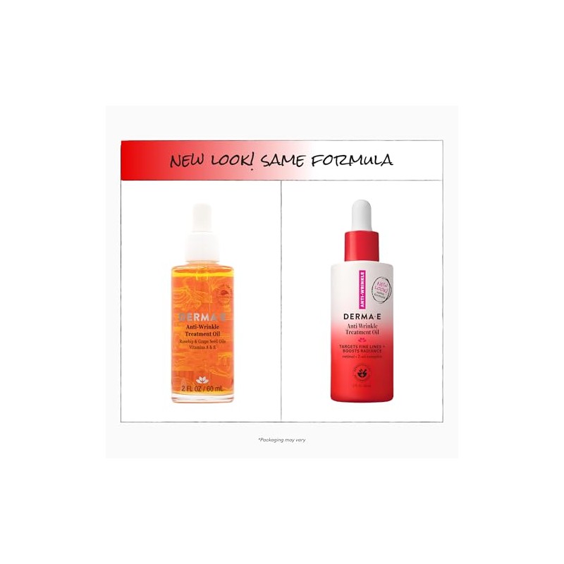Derma e Wrinkle Treatment Oil, Vitamin A with E, 2