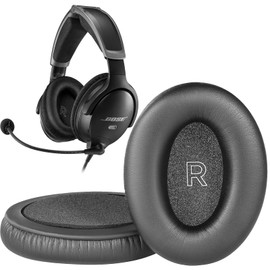 A30 Ear Pads Replacement Earpads Ear Cushion Cups Muffs Parts Cover Compatible with Bose A30 Aviation Headset. (Black)