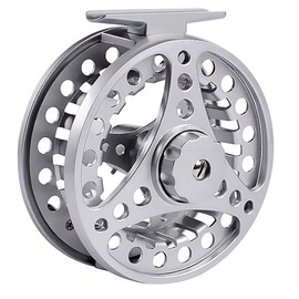 FANGBLUE Fly Fishing Reel Aluminum Alloy 3/4 WT Large Arbor 2+1BB Interchangeable for Saltwater and Freshwater Fly Wheel 3/4 WT (Sliver)