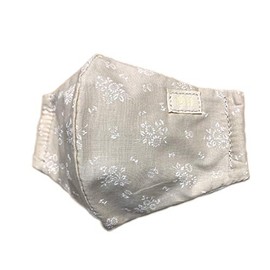 100% Cotton Skin Friendly MII Mask (Small Floral Beige)
