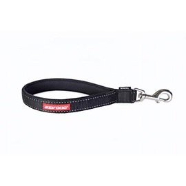 EZYDOG Neo Mongrel Dog Lead | Lead for Large Dogs, Heavy Duty Snap Clip, Traffic Control, Soft Neoprene Comfort Handle, Reflective Stitching (12 inch, Black)